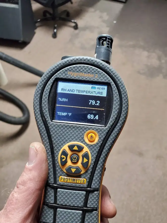Moisture meter humidity assessment for Fire & Smoke Damage Restoration in Kinston